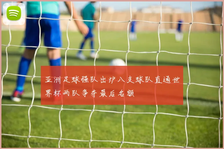 亚洲足球强队出炉八支球队直通世界杯两队争夺最后名额